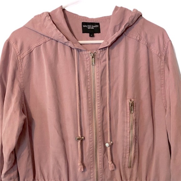 Walter Baker Dani pink lyocell anorak jacket large - Picture 2 of 9
